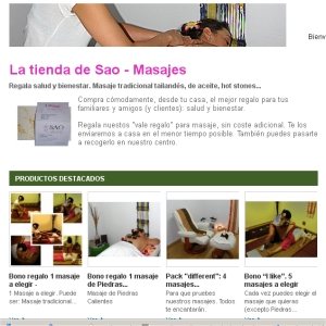 Sao masaje. Tu tienda de masajes